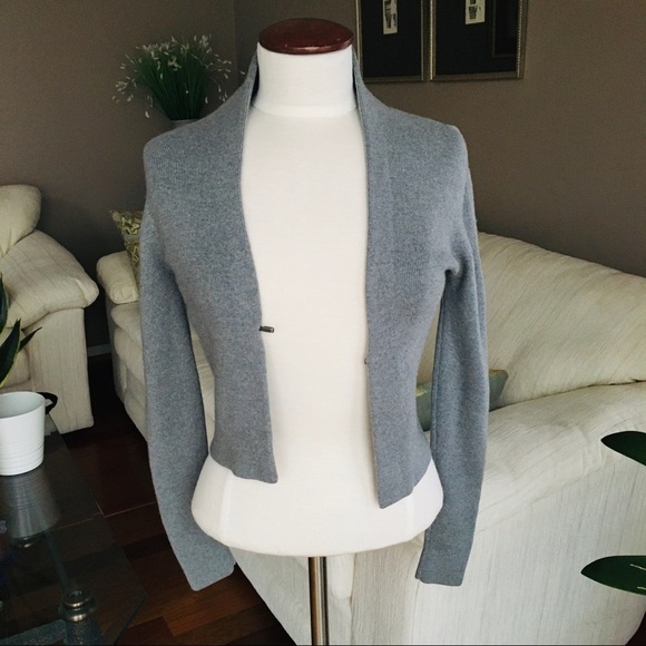 Elie TAHARI 100% Extrafine Merino Wool Cardigan S - Picture 2 of 10